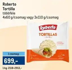 Metro Roberto Tortilla ajánlat