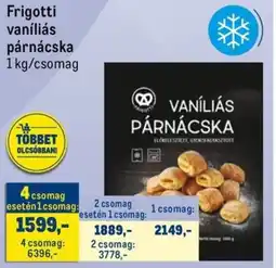 Metro Frigotti vaníliás párnácska ajánlat