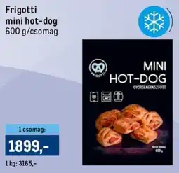 Metro Frigotti mini hot-dog ajánlat