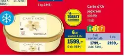 Metro Carte d'Or jégkrém ajánlat