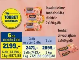 Metro Insalatissime tonhalsaláta / Tonhal olívaolajban ajánlat
