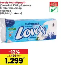 Spar Lovely toalettpapír ajánlat