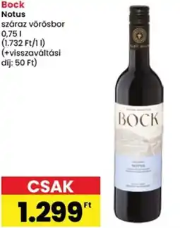 Spar Bock Notus ajánlat