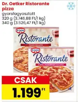 Spar Dr. Oetker Ristorante pizza ajánlat