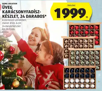 ALDI ÜVEG KARÁCSONYFADÍSZ-KÉSZLET ajánlat