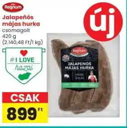 Spar Regnum Jalapeñós májas hurka ajánlat