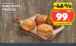 ALDI BURGONYÁS POGÁCSA ajánlat