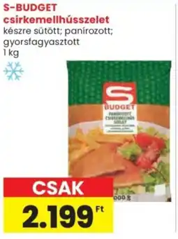 Spar S-BUDGET csirkemellhússzelet ajánlat