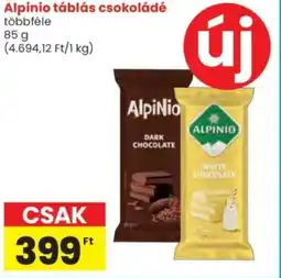 Spar Alpinio táblás csokoládé ajánlat