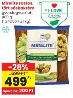 Spar Mirelite rostos, tört sóskakrém ajánlat