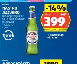 ALDI PERONI NASTRO AZZURRO ajánlat