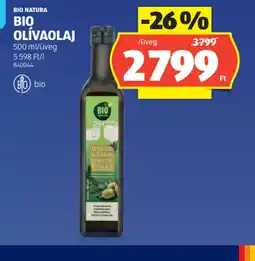 ALDI BIO NATURA BIO OLÍVAOLAJ ajánlat