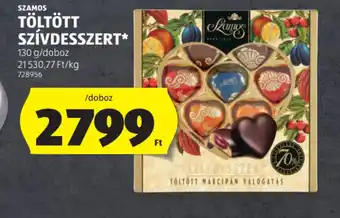 ALDI SZAMOS TÖLTÖTT SZÍVDESSZERT ajánlat