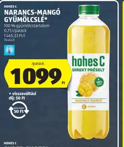 ALDI HOHES C NARANCS-MANG GYÜMÖLCSLÉ ajánlat