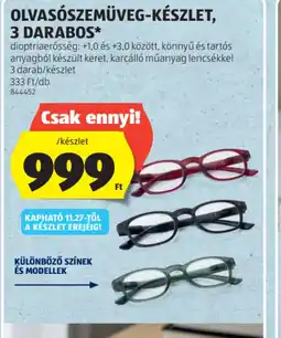 ALDI OLVASSZEMÜVEG-KÉSZLET ajánlat