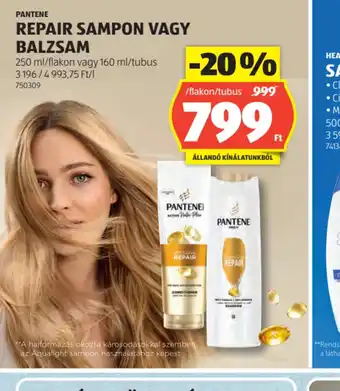 ALDI PANTENE REPAIR SAMPON VAGY BALZSAM ajánlat
