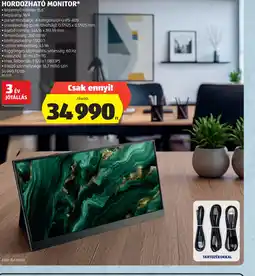 ALDI Hordozhat monitor ajánlat