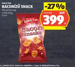 ALDI SNACK FUN BACONÍZŰ SNACK ajánlat