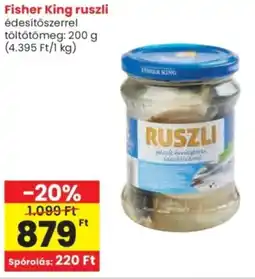 Spar Fisher King ruszli ajánlat