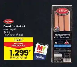 Spar Regnum Frankfurti virsli ajánlat