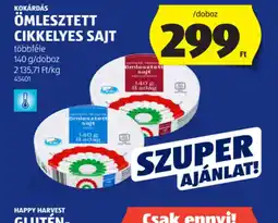 ALDI KOKÁRDÁS ÖMLESZTETT CIKKELYESS SAJT ajánlat