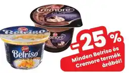 Spar Belriso és Cremore termék ajánlat