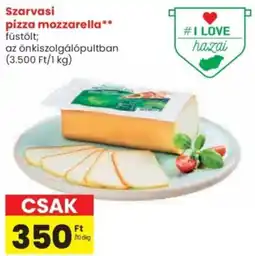Spar Szarvasi pizza mozzarella ajánlat