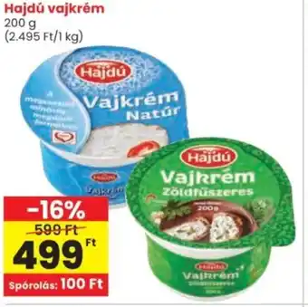 Spar Hajdú vajkrém ajánlat