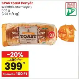 Spar SPAR toast kenyér ajánlat