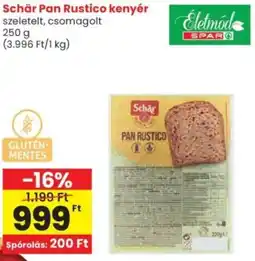 Spar Schär Pan Rustico kenyér ajánlat
