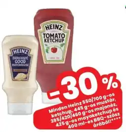 Spar Minden Heinz ketchup, mustár, majonéz, mayoketchupés, BBQ-szósz ajánlat