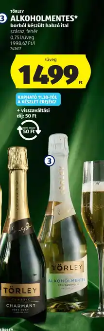 ALDI TÖRLEY ALKOHOLMENTES ajánlat