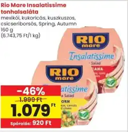 Spar Rio Mare Insalatissime tonhalsaláta ajánlat