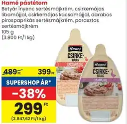 Spar Hamé pástétom ajánlat