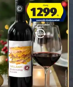 ALDI VILLÁNYI RUBINVÖLGY CUVÉE ajánlat