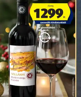 ALDI VILLÁNYI RUBINVÖLGY CUVÉE ajánlat