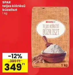 Spar SPAR teljes kiőrlésű búzaliszt ajánlat