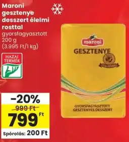 Spar Maroni gesztenye desszert élelmi rosttal ajánlat
