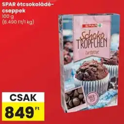 Spar SPAR étcsokoládé- cseppek ajánlat