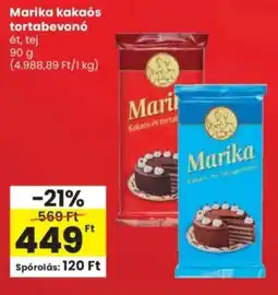 Spar Marika kakaós tortabevonó ajánlat