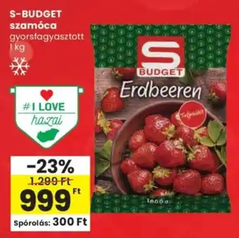 Spar S-BUDGET szamóca ajánlat