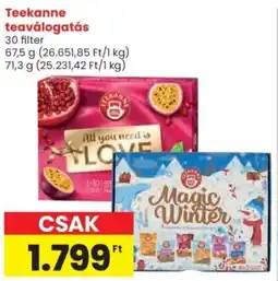 Spar Teekanne teaválogatás ajánlat