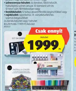 ALDI FILCTOLL- VAGY SZ SET DI ACQUERELLINESCERUZA- VAGY FESTÉK- VAGY RAJZKÉSZLET ajánlat