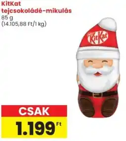 Spar KitKat tejcsokoládé-mikulás ajánlat