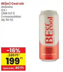 Spar BE(er) Cool sör ajánlat