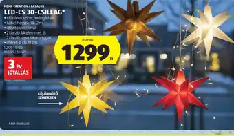 ALDI LED-ES 3D-CSILLAG ajánlat