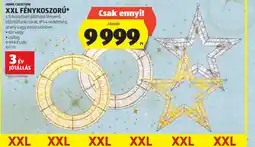 ALDI XXL FÉNYKOSZORÚ ajánlat