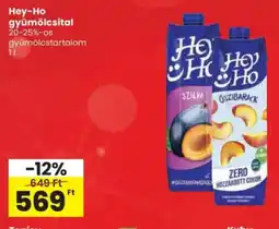 Spar Hey-Ho gyümölcsital ajánlat