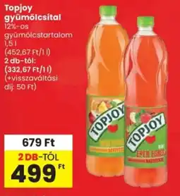Spar Topjoy gyümölcsital ajánlat