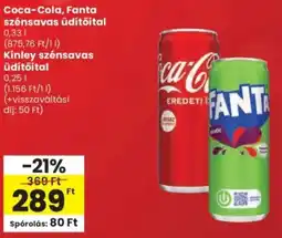 Spar Coca-Cola, Fanta, Kinley ajánlat